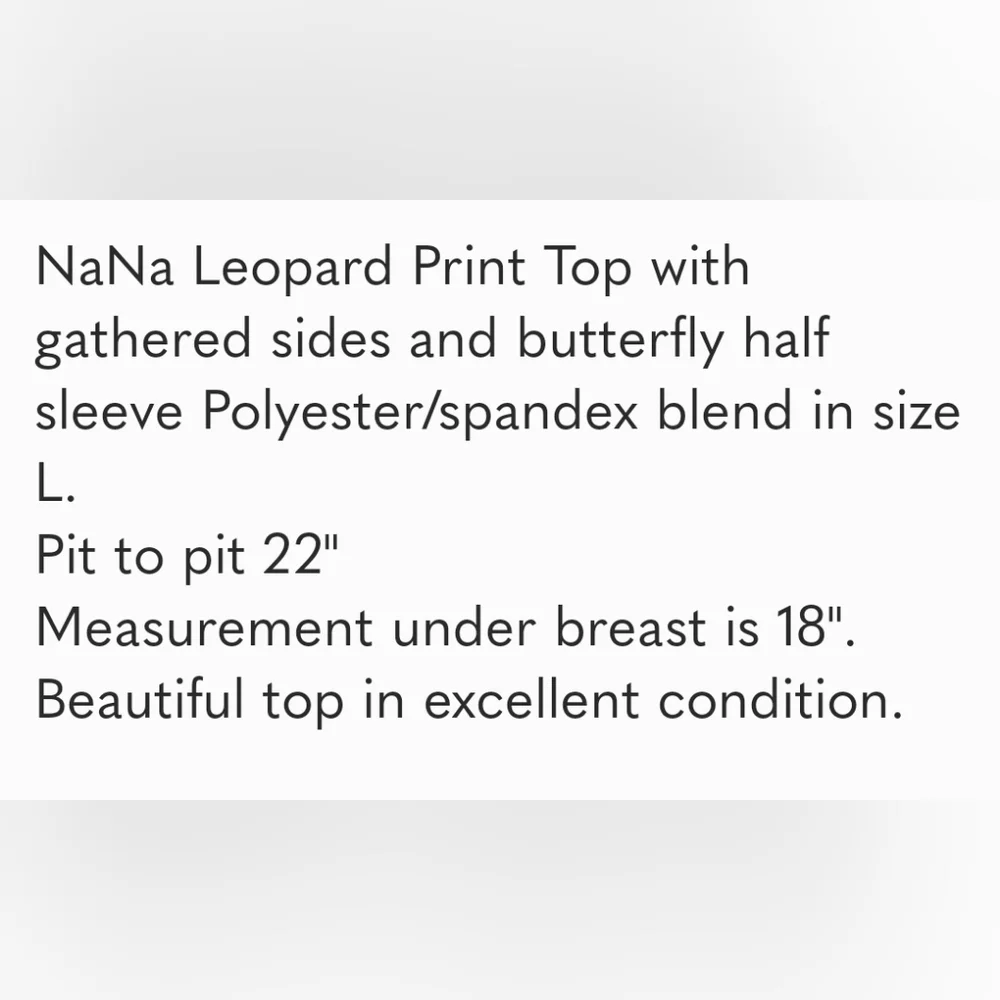NANA Leopard Print Top - Picture 7 of 7